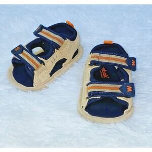 Weebok By Reebok Baby Infant Size 2 Sandal Hook Loop Leather Upper / Outsoles